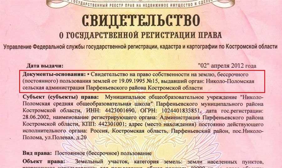 Документ подтверждающий право пользования помещением