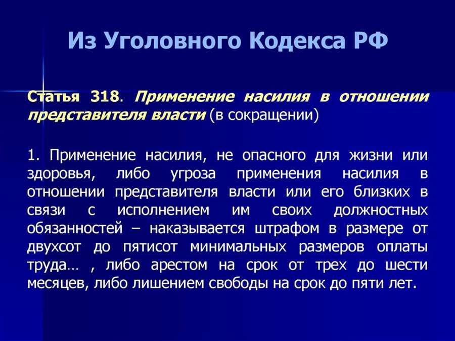 Ответственность за оскорбление сотрудника полиции.