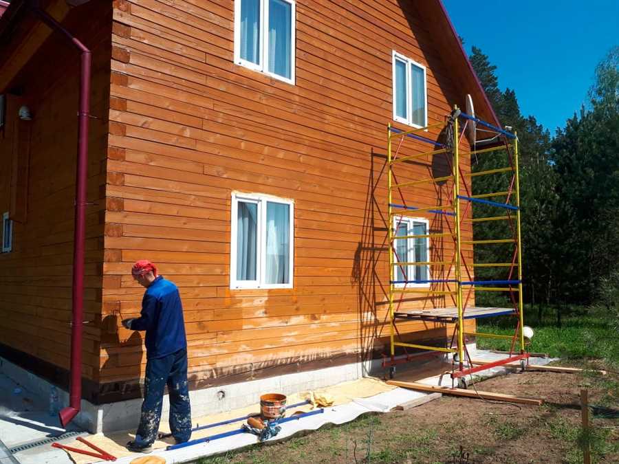 Покраска деревянного дома цена за квадрат